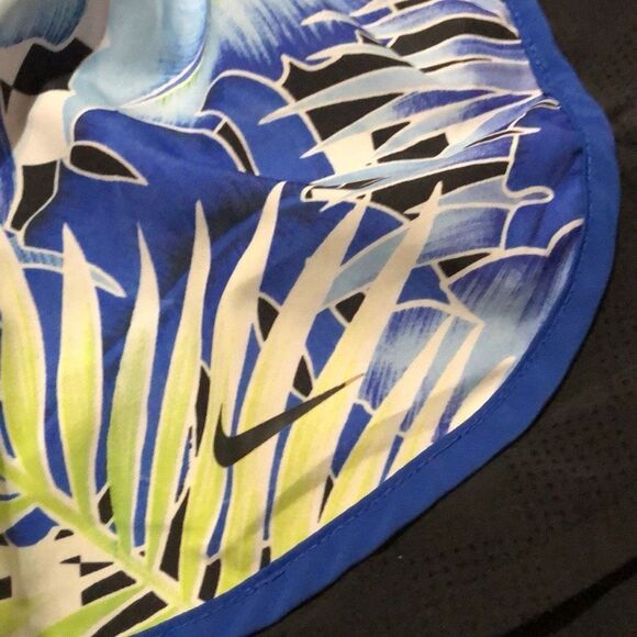 Nike Short Womens S Running Lightweight Tropical Built in Liner Drawstring Waist - Picture 3 of 4